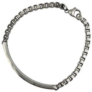 Tiffany & Co Venetian Link Id Bracelet Bangle Bracelet Silver 925